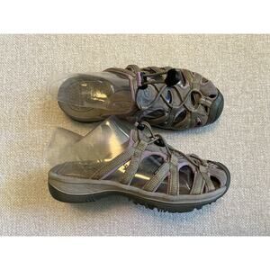 Keen Women’s Whisper Slide Sandals Size 6.5 Gray Slip On Shoe Camping Gorpcore